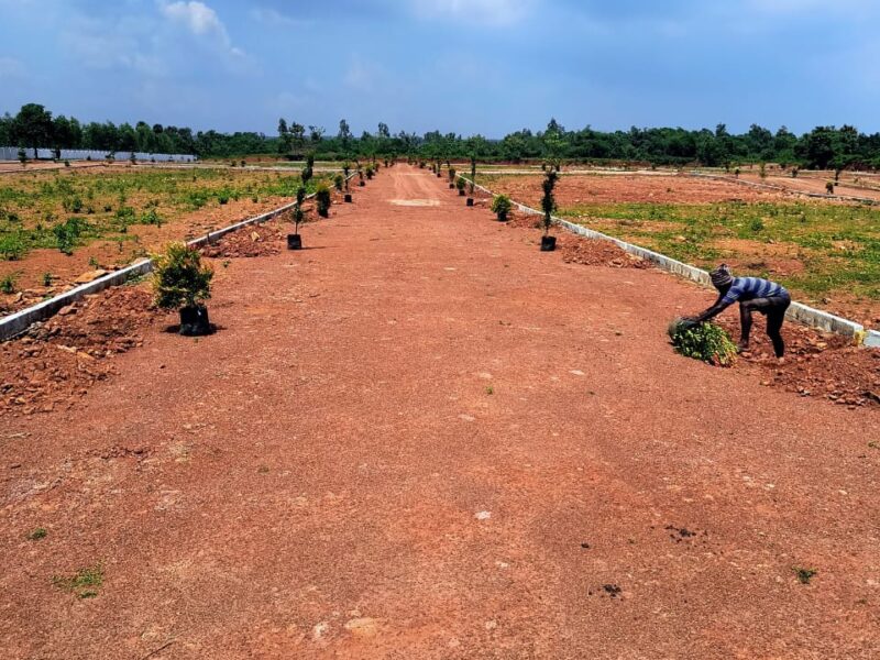 Investment open plots for sale near annavaram highway..